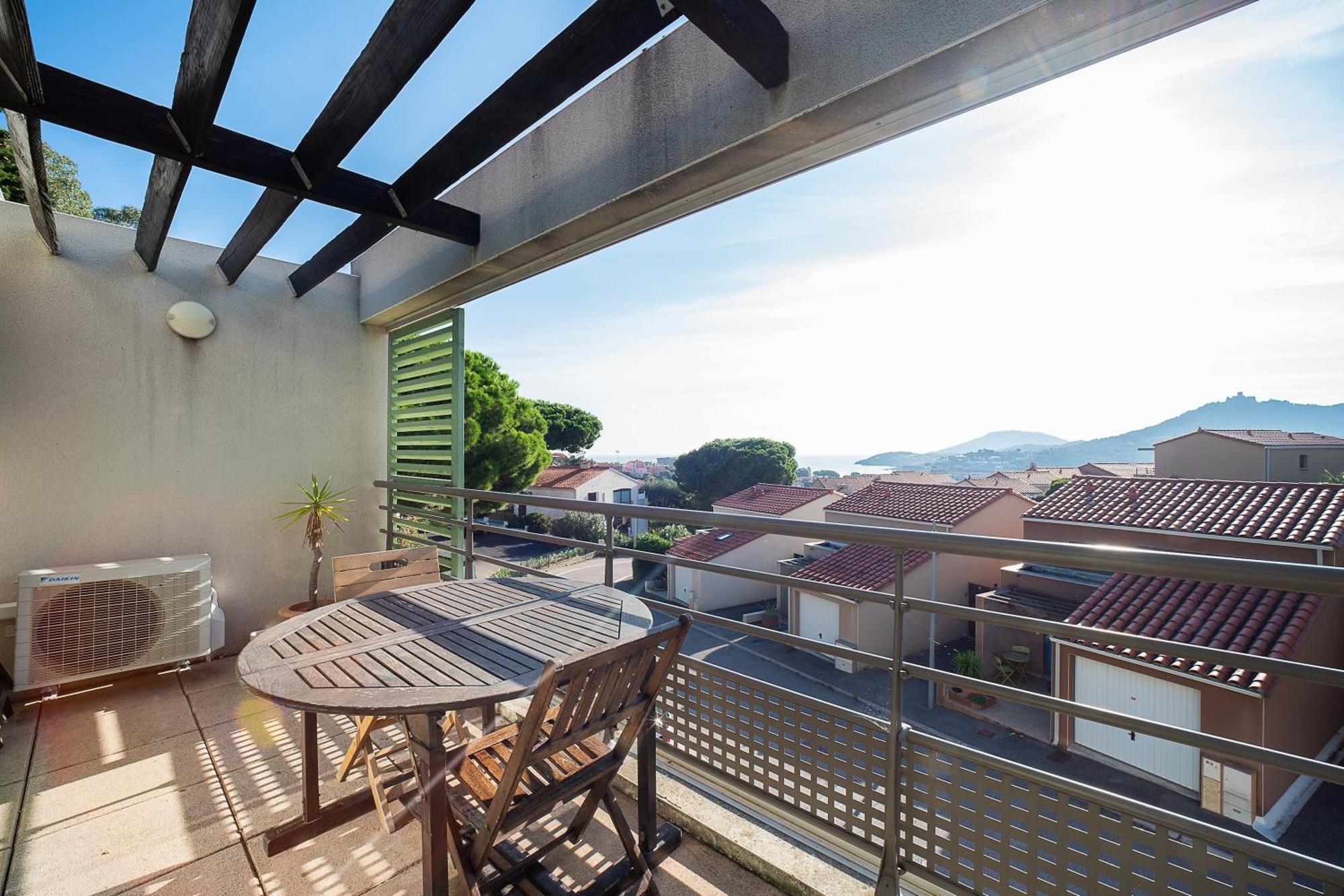 Al Balco Catala - Appt Avec Terrasse Et Piscine Lägenhet Collioure Exteriör bild